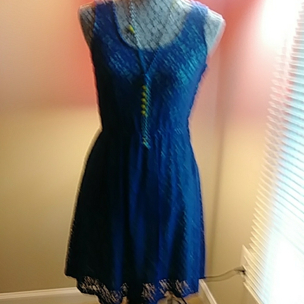 Blue Lace Dress.